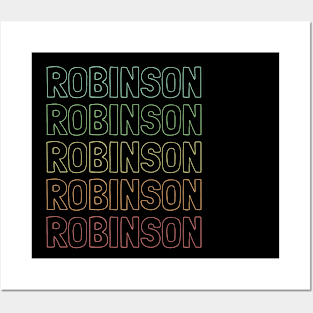 Robinson Name Pattern Posters and Art